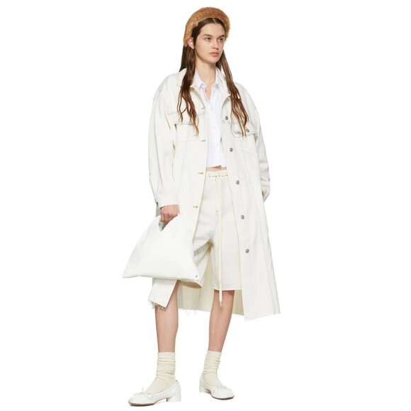 NWOT MM6 Maison Margiela Oversized Denim Shorts, IT 44 / US 30 - Picture 4 of 9